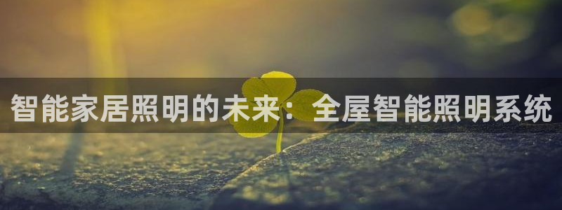 智能家居照明的未来：全屋智能照明系统