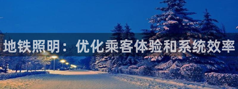 地铁照明：优化乘客体验和系统效率