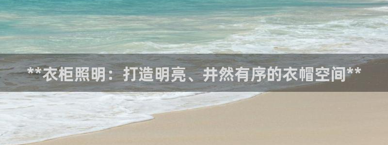 **衣柜照明：打造明亮、井然有序的衣帽空间**