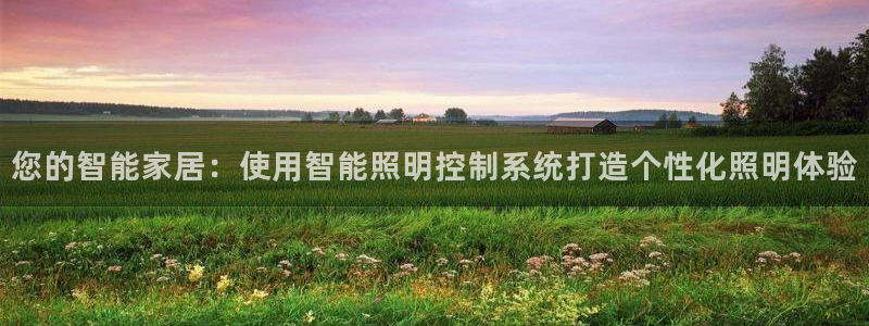 您的智能家居:使用智能照明控制系统打造个性化照明体验