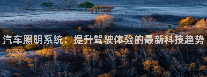 汽车照明系统：提升驾驶体验的最新科技趋势