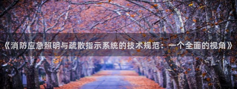 《消防应急照明与疏散指示系统的技术规范：一个全面的视角》