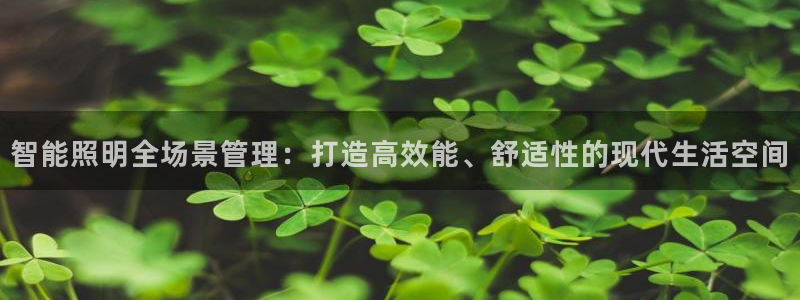 智能照明全场景管理：打造高效能、舒适性的现代生活空间