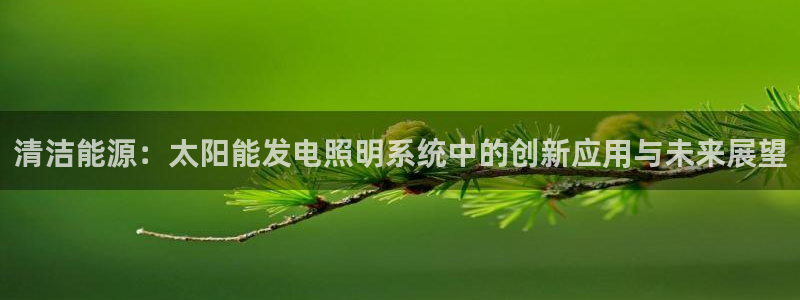 清洁能源：太阳能发电照明系统中的创新应用与未来展望