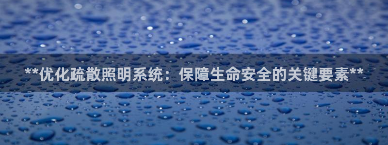 **优化疏散照明系统：保障生命安全的关键要素**