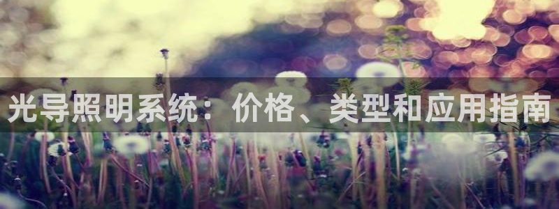 光导照明系统：价格、类型和应用指南