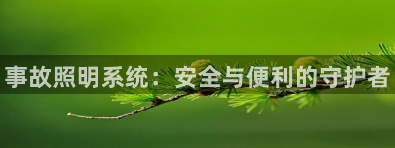 事故照明系统：安全与便利的守护者