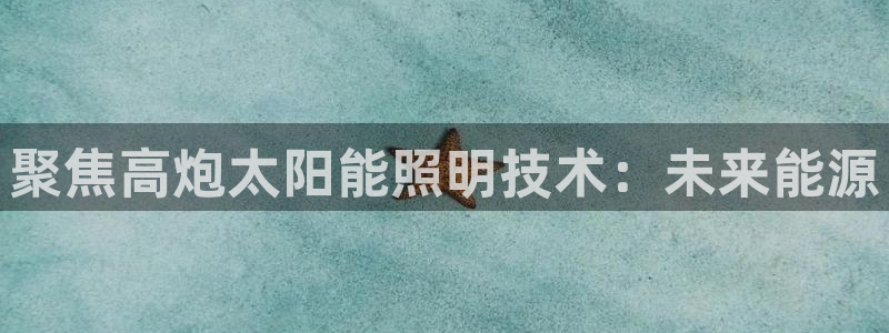 聚焦高炮太阳能照明技术：未来能源